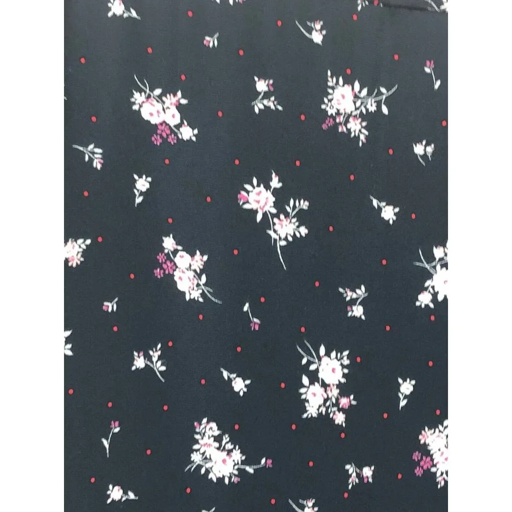 -New Collection by Bobeau Floral Curvy Skirt Womens Plus 3X Navy Cottagecore - Picture 4 of 10